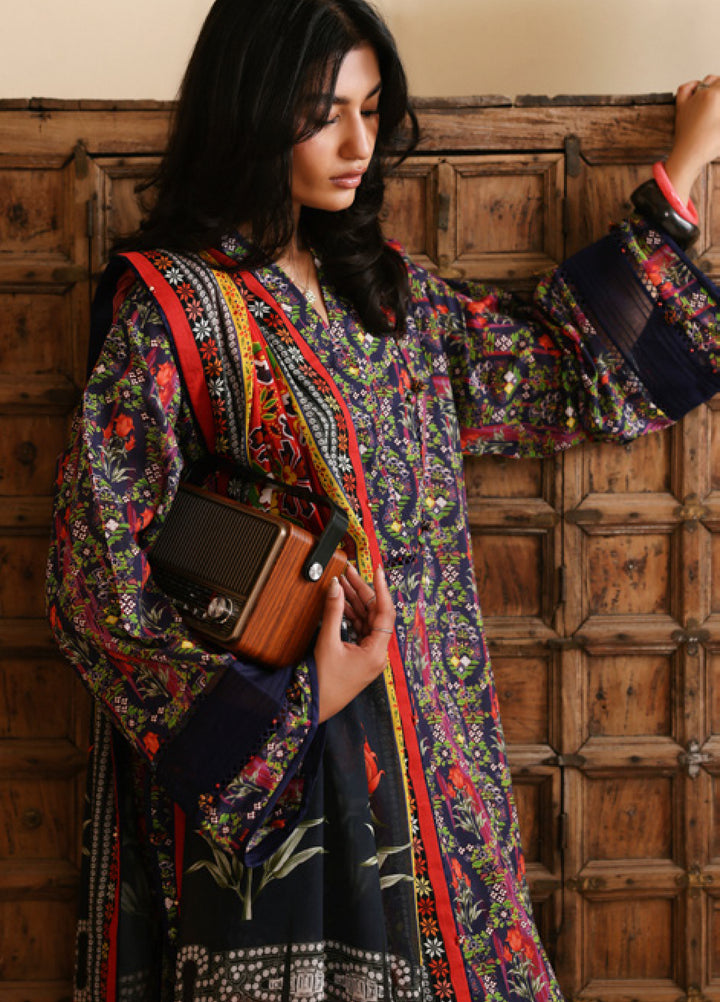 Amaya by Zaha Unstitched Printed Lawn 3 Piece Suit ZK26UAL Veda APL26-08 - Casual Collection