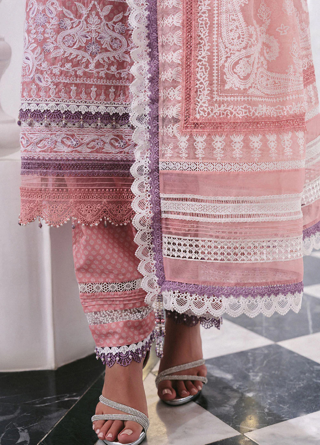 Sobia Nazir Unstitched Embroidered Luxury Lawn 3 Piece Suit SN26ULE D-11 A - Eid Collection