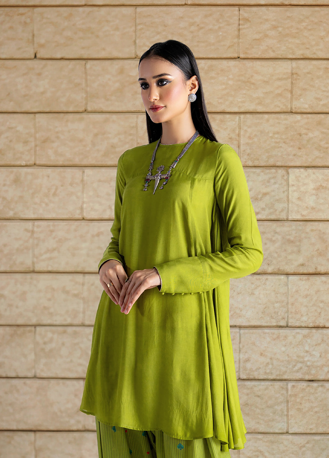 Dareecha by Daak RTW Printed Cotton Silk 2 Piece Suit SPS-G SABZ PAAN SPS-G - Festive Collection