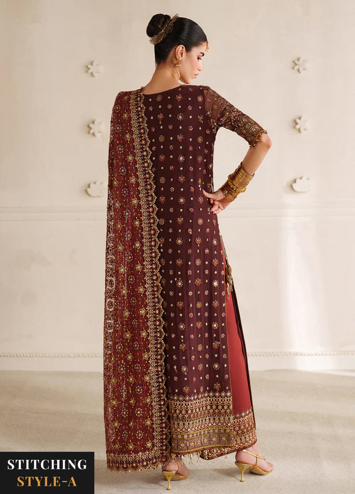 Chantelle by Baroque Unstitched Embroidered Organza 3 piece BQ25CF V14- D 07 - Formals Collection