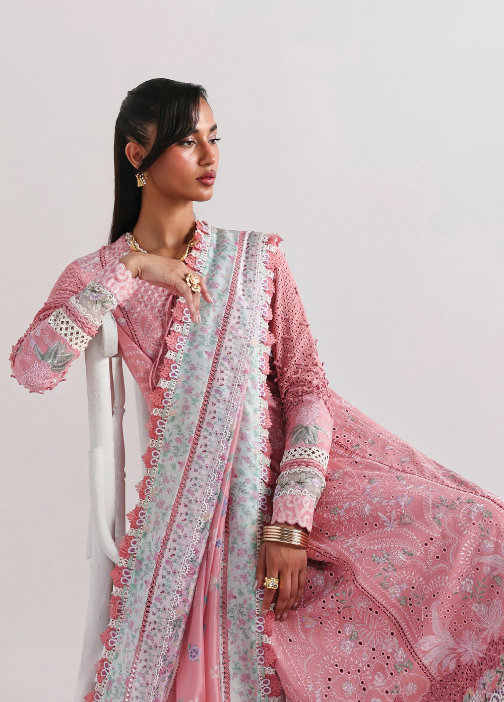 Suffuse Unstitched Embroidered Lawn 3 Piece Suit SSY26ULE Kesira - Eid Collection