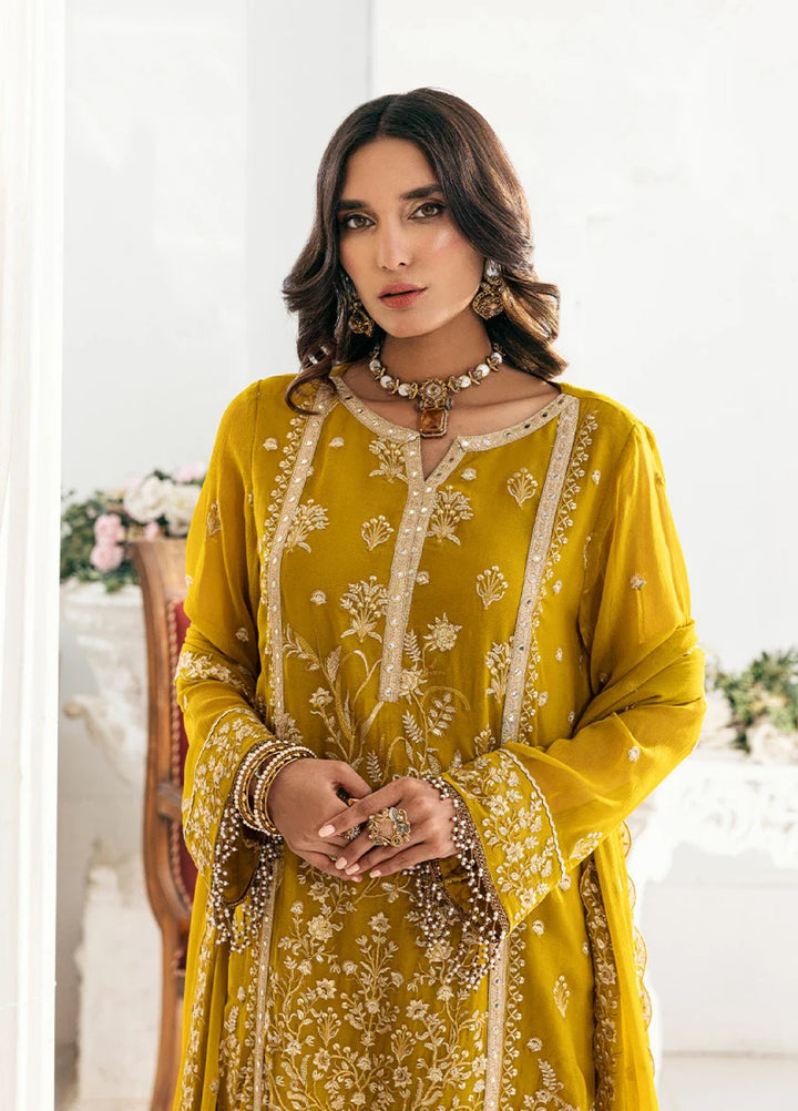 Signature by Salitex Embroidered Chiffon Suits Unstitched 3 Piece SUNS7CH041UT - Summer Collection