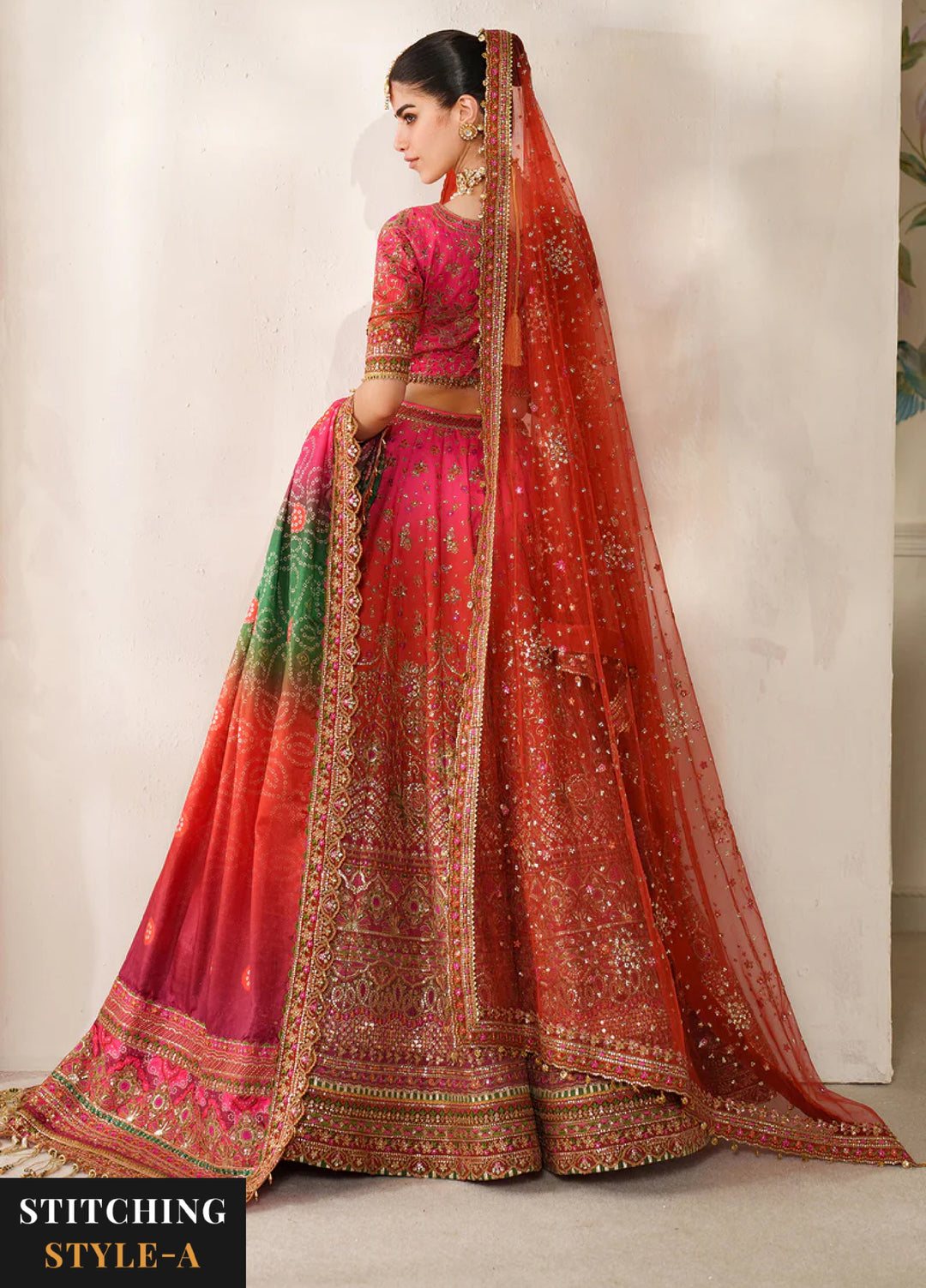 Chantelle by Baroque Unstitched Embroidered Raw Silk 3 peice BQ25CF V14- D 03 - Formals Collection