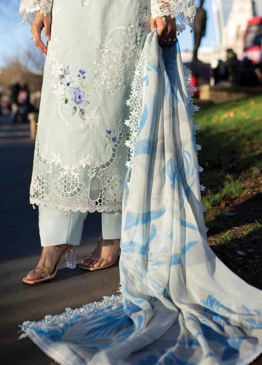 Sunshine Bloom by Al Zohaib Unstitched Embroidered Lawn 3 Piece Suit AZ26USL D5 - Summer Collection