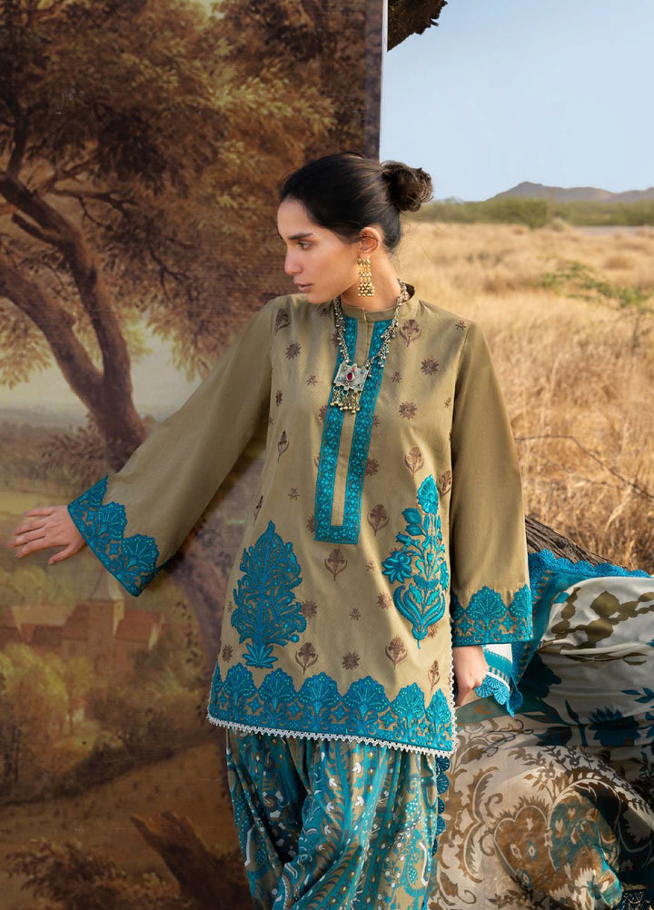 Zainab Chottani Unstitched Embroidered Luxury Lawn 3 Piece Suit ZC26ULZ D-11 SAPHIRA - Summer Collection