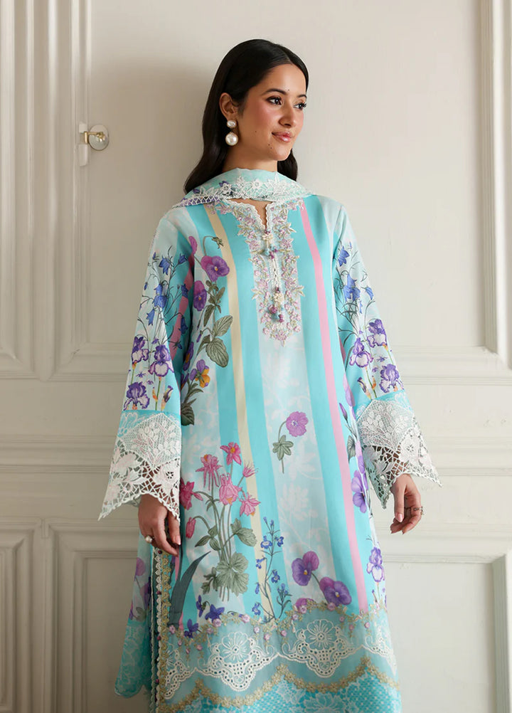 Sunlit Tales by Roheenaz Unstitched Embroidered Lawn 3 Piece Suit RN26ULS Sunbeam story RUNSS260711 - Lawn Collection