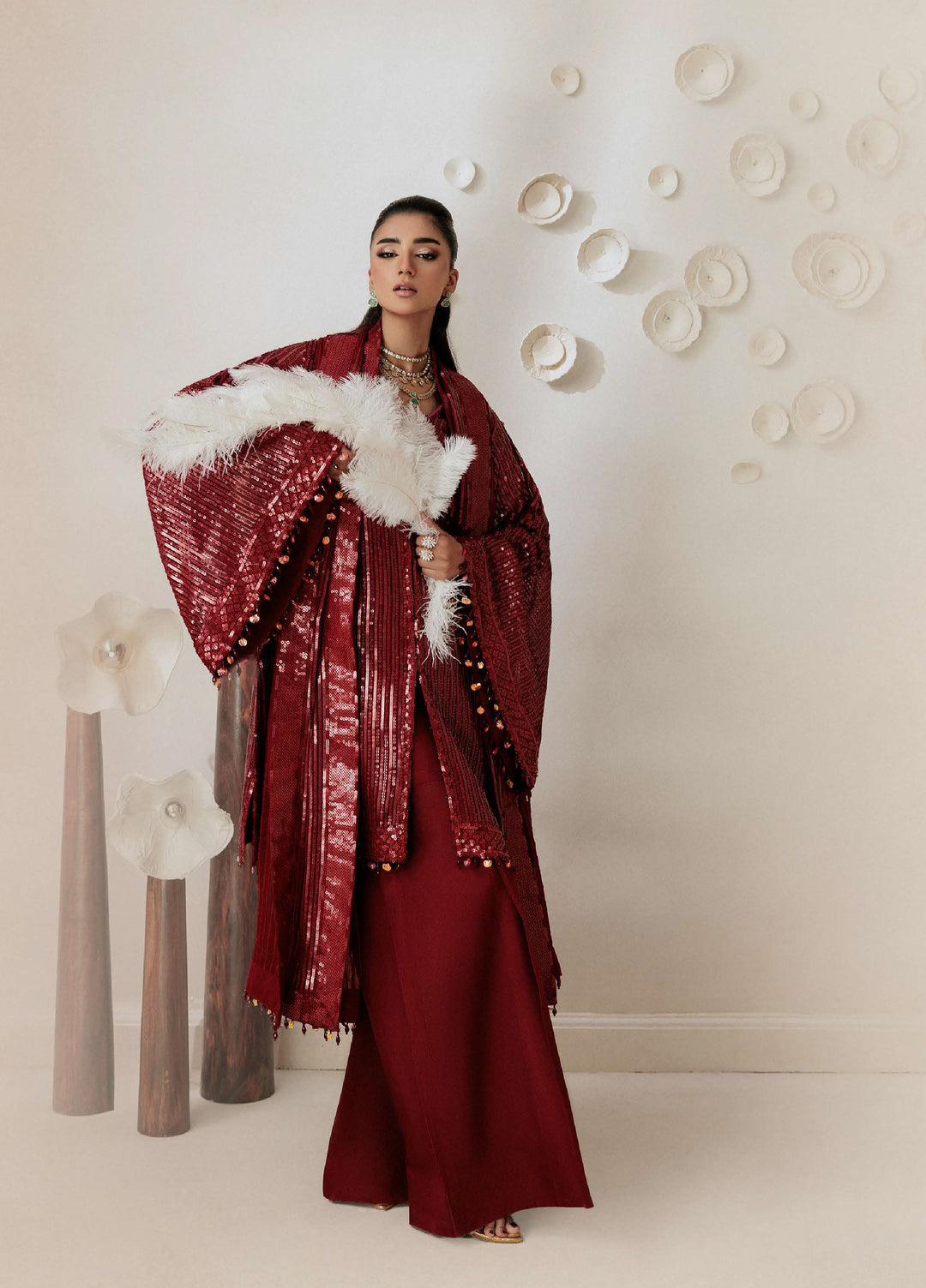 Aik Shaam by AIK Atelier Unstitched Chiffon Embroidered 3 Piece Suit AIK26US D-08 - Wedding Collection