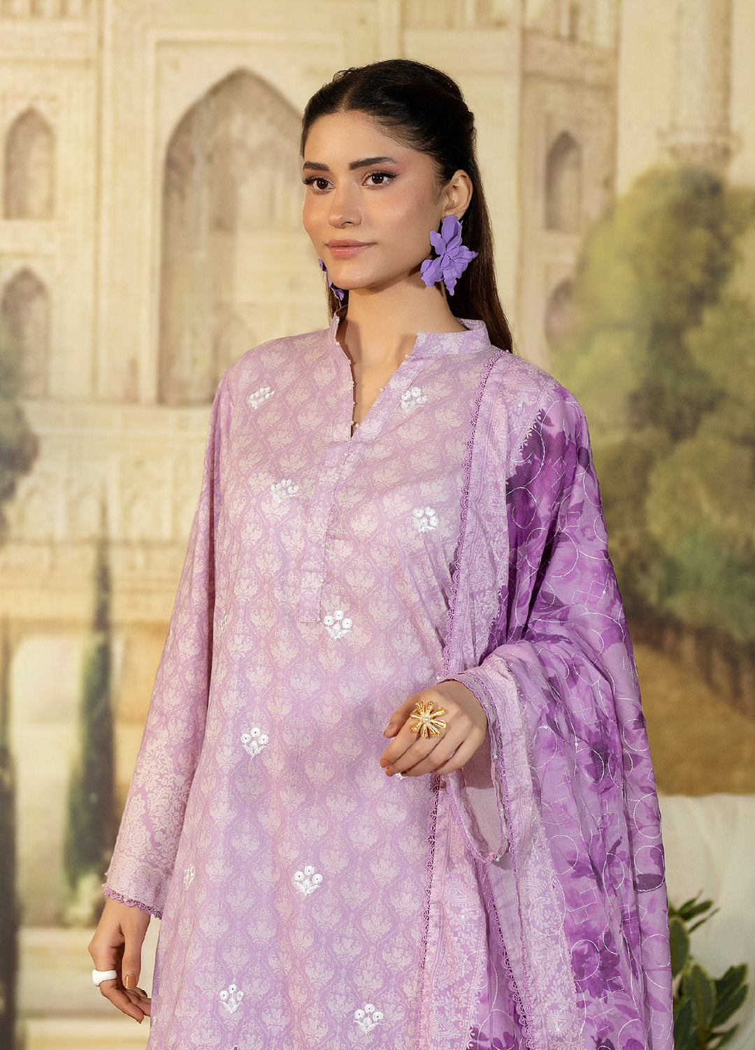 Regalia Textile Unstitched Embroidered Lawn 3 Piece Suit RG26EUS D-7 - Summer Collection