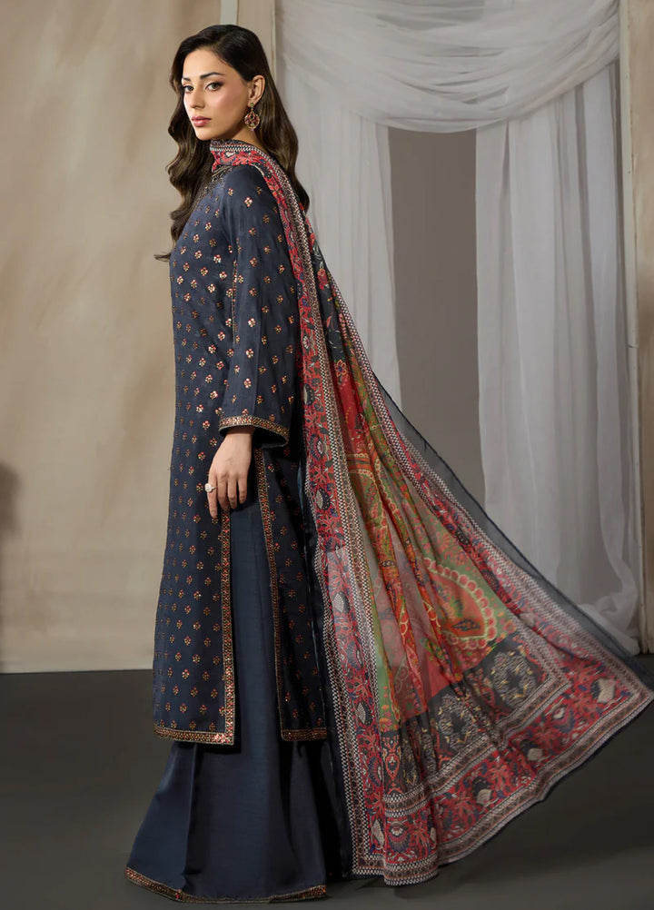 Zarif Women RTW Embroidered Raw Silk 3 Piece Suit ZR26UCR ZRF - EMC -27 - Eid Collection