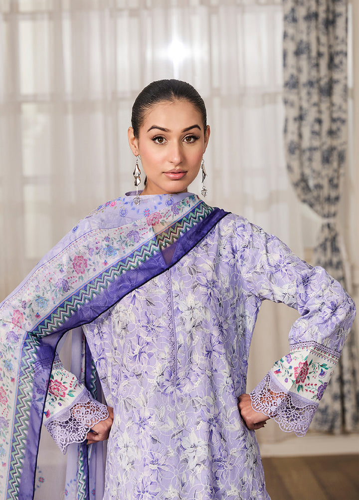 Raha Summer Prints by RajBari Unstitched Printed Lawn 3 Piece Suit RB26URVI D-6 - Summer Collection