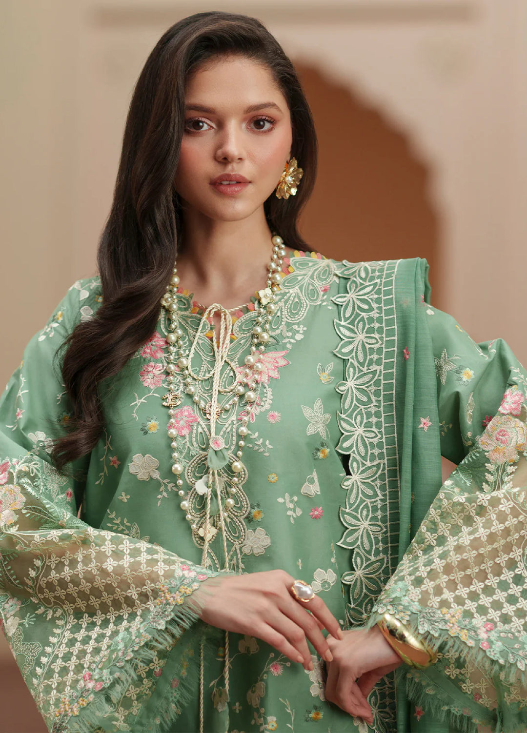 Mashriq by Bin Ilyas Unstitched Embroidered Lawn 3 Piece Suit BI26UML D117A - Festive Collection
