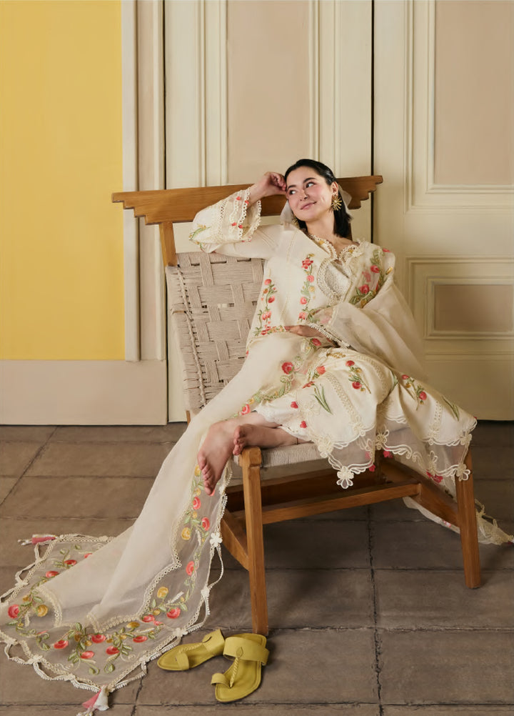 Maryam Hussain Unstitched Embroidered Lawn 3 Piece Suit MH26ULF Hala - Festive Collection