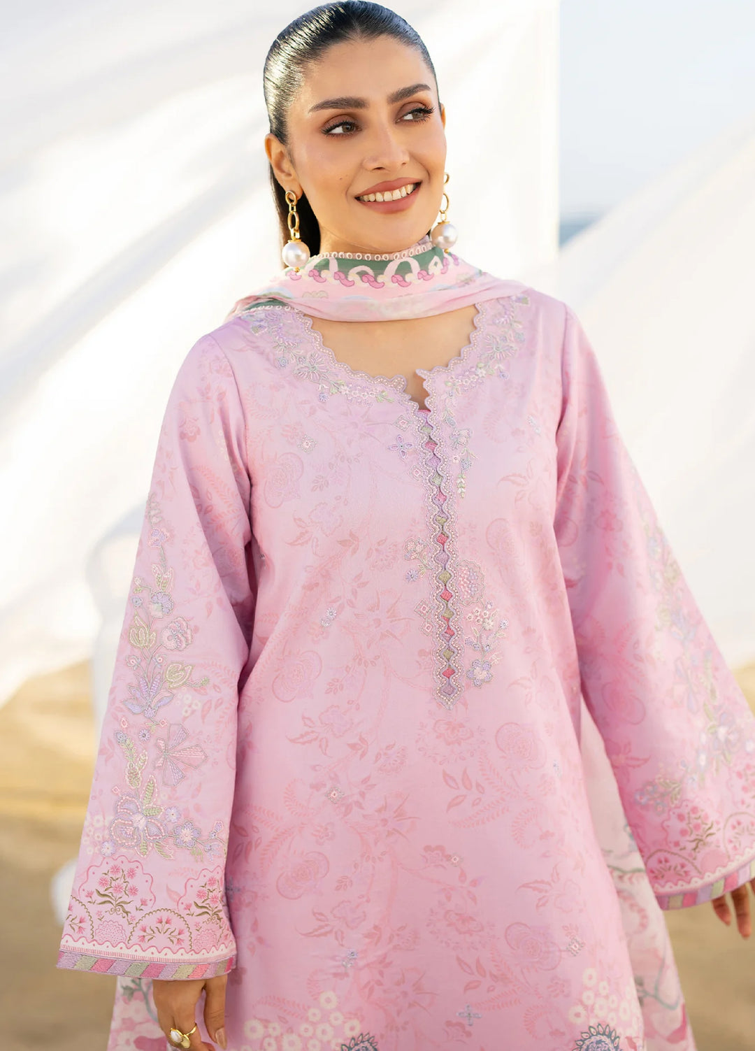 Afsanah by Seran Unstitched Embroidered Lawn 3 Piece Suit SN26UAVII D4-AYLA - Summer Collection