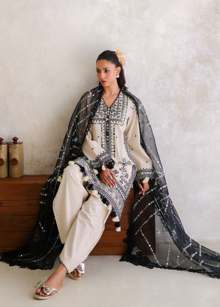Freesia by Gul Ahmed Unstitched Embroidered Lawn 3 Piece Suit GA26UFL PM-62055 - Summer Collection