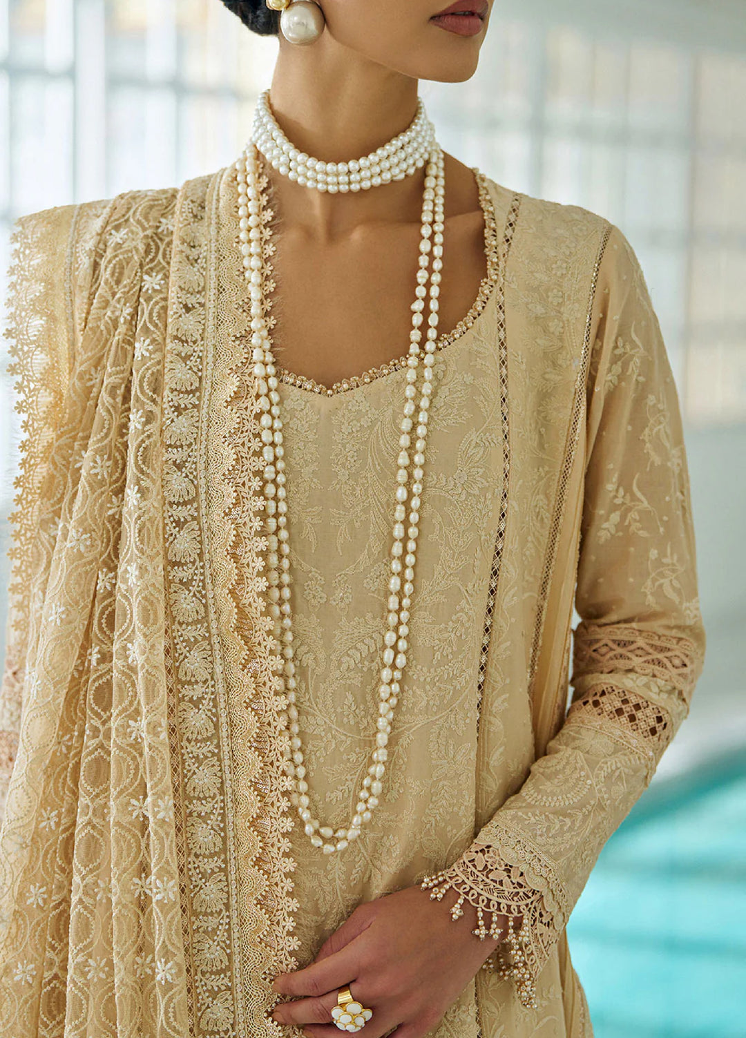 Sobia Nazir Unstitched Embroidered Luxury Lawn 3 Piece Suit SN26ULE D-03 A - Eid Collection