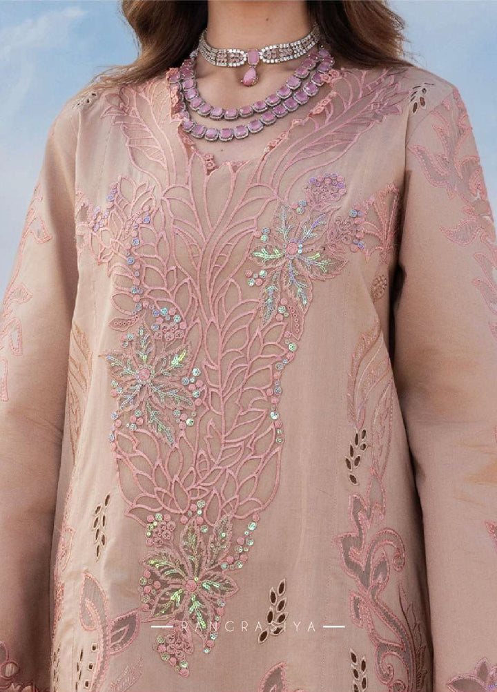 Rang Rasiya Premium Unstitched Embroidered Lawn 3 Piece Suit RR26UP D-2 Elaheh - Festive Collection