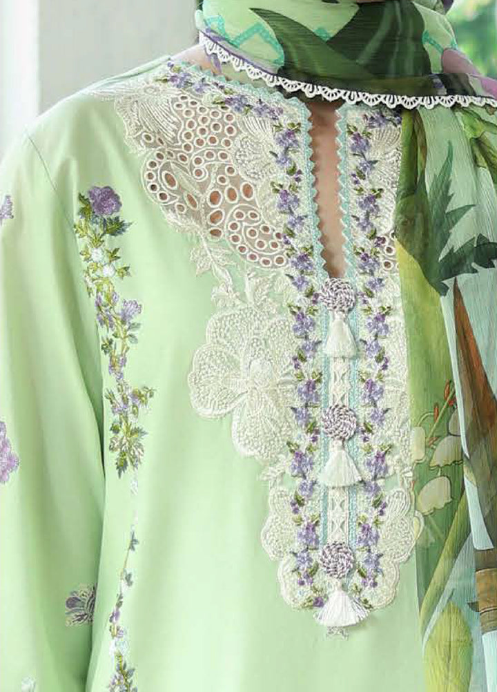 The Secret Garden by Mushq Unstitched Embroidered Lawn 3 Piece Suit MU26ULSG Verdant Bloom HUNSS260212 - Festive Collection