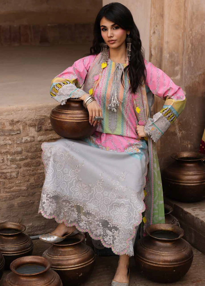 Chunri by Charizma Unstitched Embroidered Lawn 3 Piece Suit CHR26UCL CHN6-01 - Summer Collection