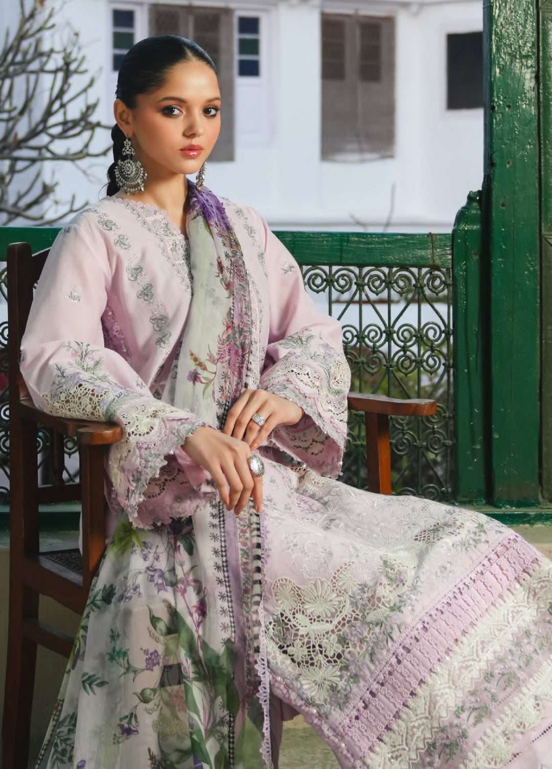 Ek Fasana by Kahf Premium Unstitched Embroidered Luxury Lawn 3 Piece Suit KHF26UFL KLB 4A MEHAK - Festive Collection