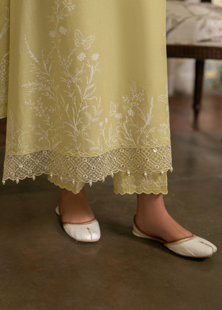 Mahiri by Cross Stitch Unstitched Embroidered Lawn 3 Piece Suit CS26UM D-2 MELLOW GREEN - Summer Collection