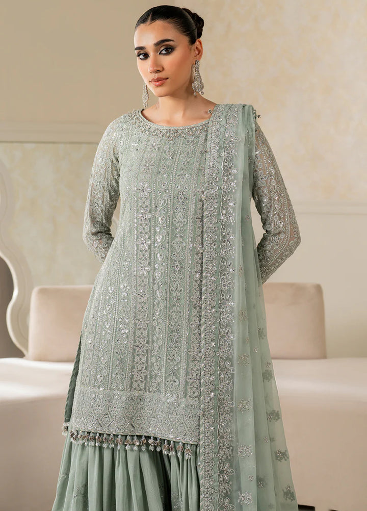 Chantelle by Baroque Unstitched Chiffon Embroidered Suits 3 Piece BQ25FC UF-4160 - Festive Collection