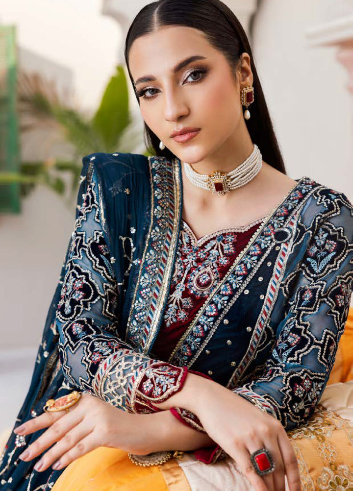 Andaz E Makhmal by Zebtan Unstitched Velvet ZB25 ZAM-12 - Festive Collection