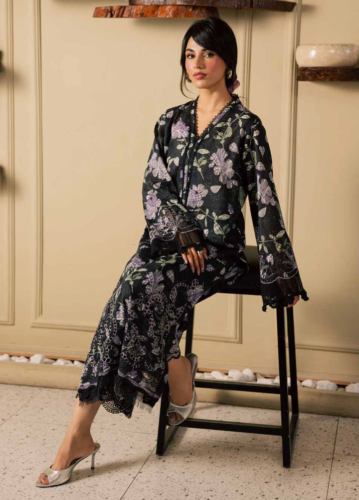 Ballerina by Nureh Unstitched Printed Chikankari Lawn 3 Piece Suit NU26UBL NU2-201 - Summer Collection