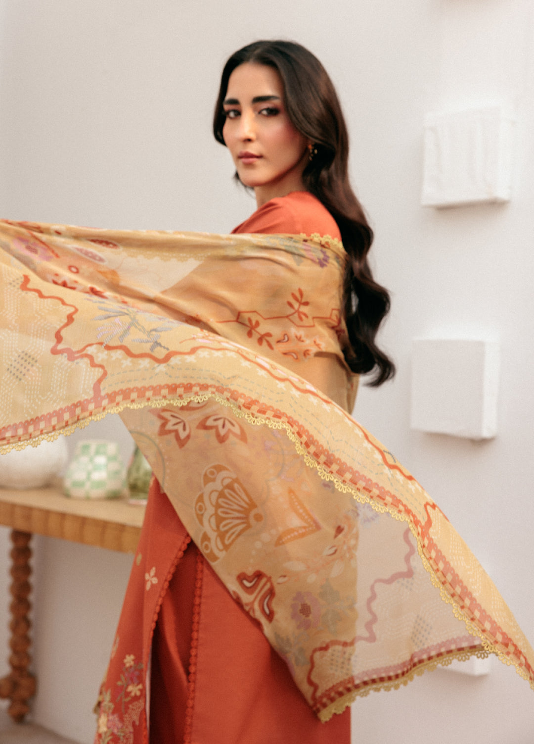 Zync by Florent Untitched Lawn Embroidered 3 Piece Suit FL26UZ FZ-6B - Summer Collection