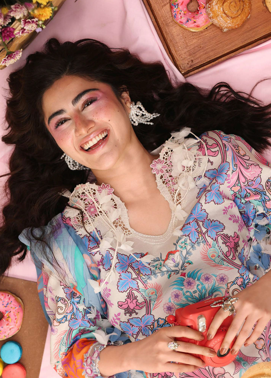 Soleil Hemline by Mushq Unstitched Printed Lawn 3 Piece Suit MU26USL Eden Whisper HUNSS260305 - Festive Collection