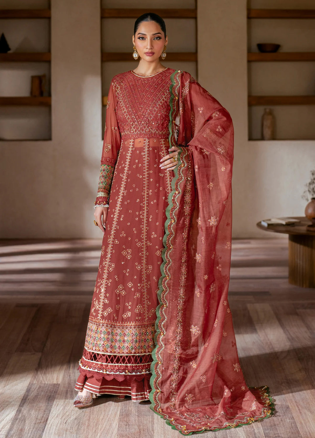 Xenia Formal Unstitched Luxury Chiffon Suits 3 Piece XE25FL Selene - Formals Collection