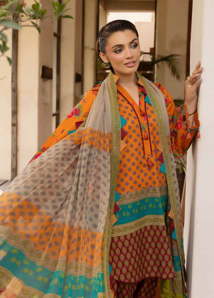 C Prints by Charizma Unstitched Printed Lawn 3 Piece Suit CHR26UCP CP6-01 - Summer Collection