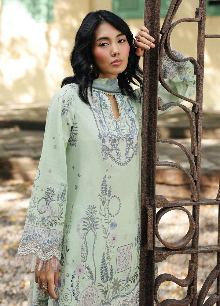 Q Prints by Qalamkar Unstitched Lawn Printed 3 Piece Suit QLK26QP Asha - Summer Collection