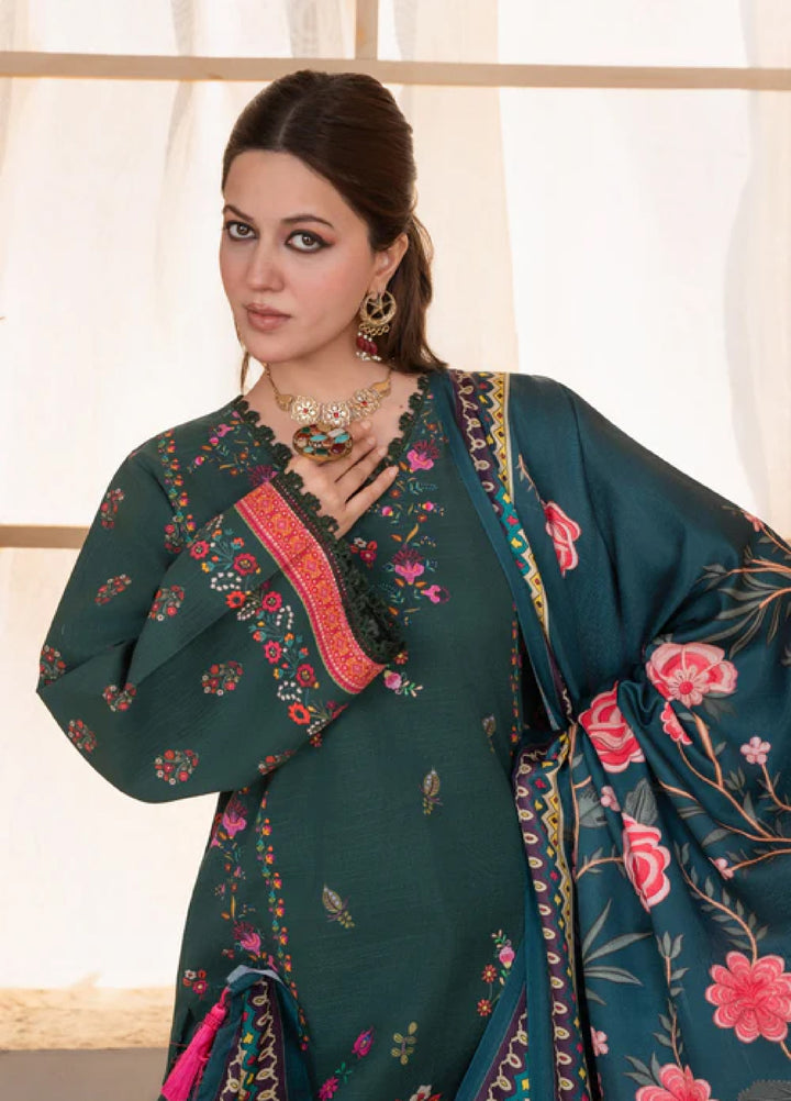 Jugnu by Chandan Nagri Women Pret Embroidered Khaddar 3 Piece Suit Neyla - Winter Collection