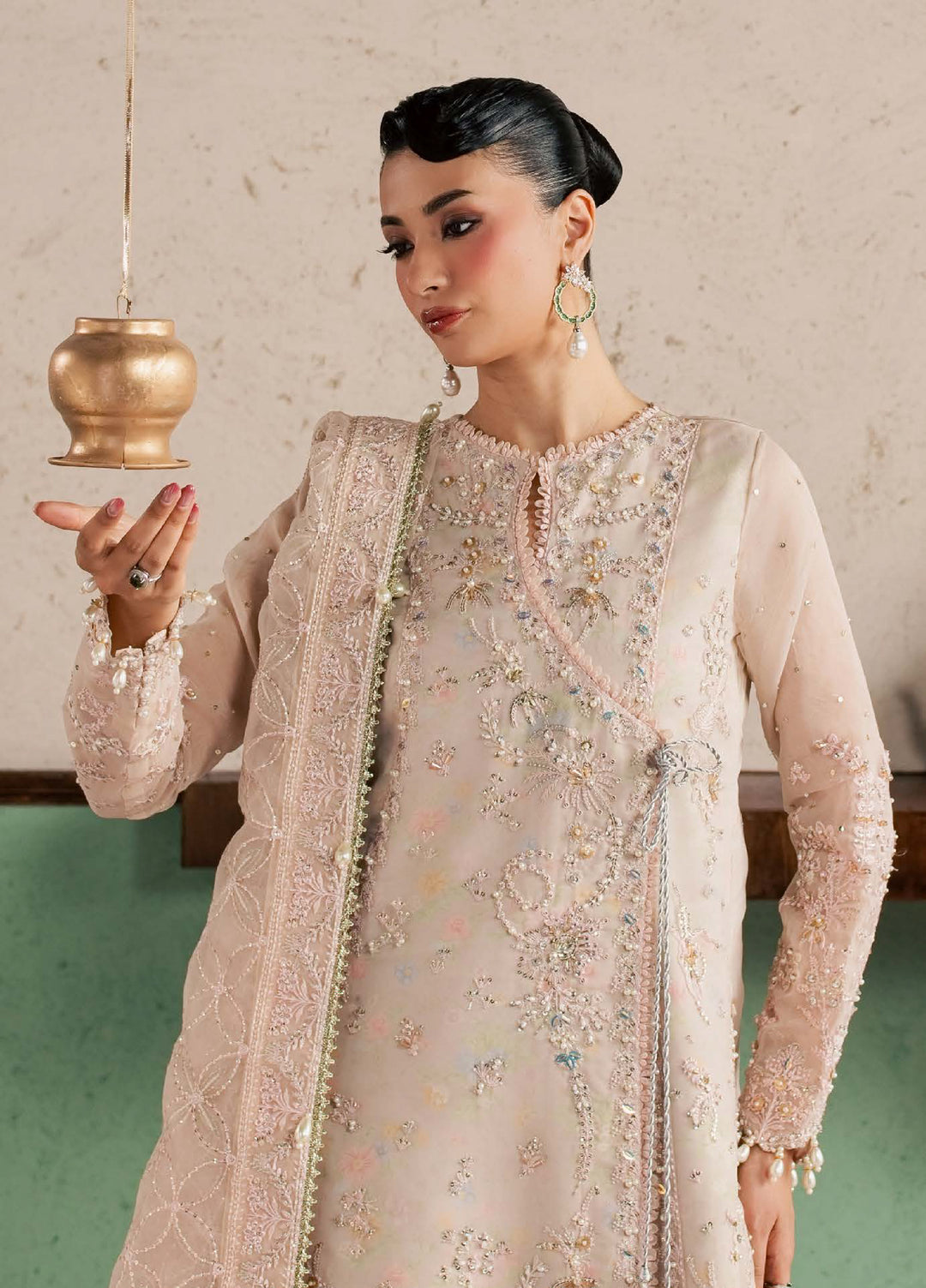 Sorelle by Aylin Unstitched Hand work Organza 3 Piece Suit AY26US Bellissa - Festive Collection