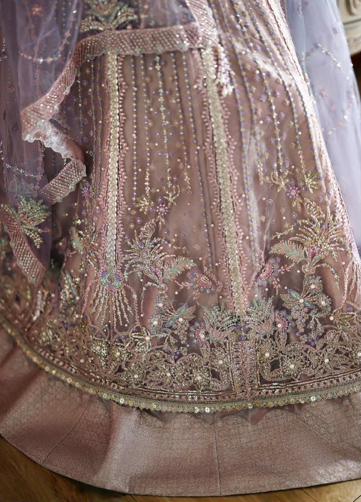 The Muse by Mushq Unstitched Net Embroidered Suits 3 Piece MU26TM Dianna - Wedding Collection