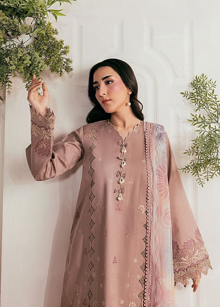 Zync by Florent Unstitched Embroidered Lawn 3 Piece Suit FL26ULZ FZ-8B - Summer Collection