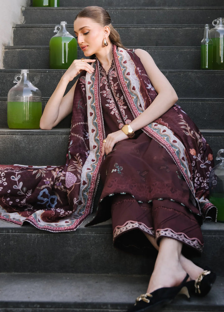 Afsanah by Seran Unstitched Embroidered Lawn 3 Piece Suit SN26UAVII D6-MYRA - Summer Collection