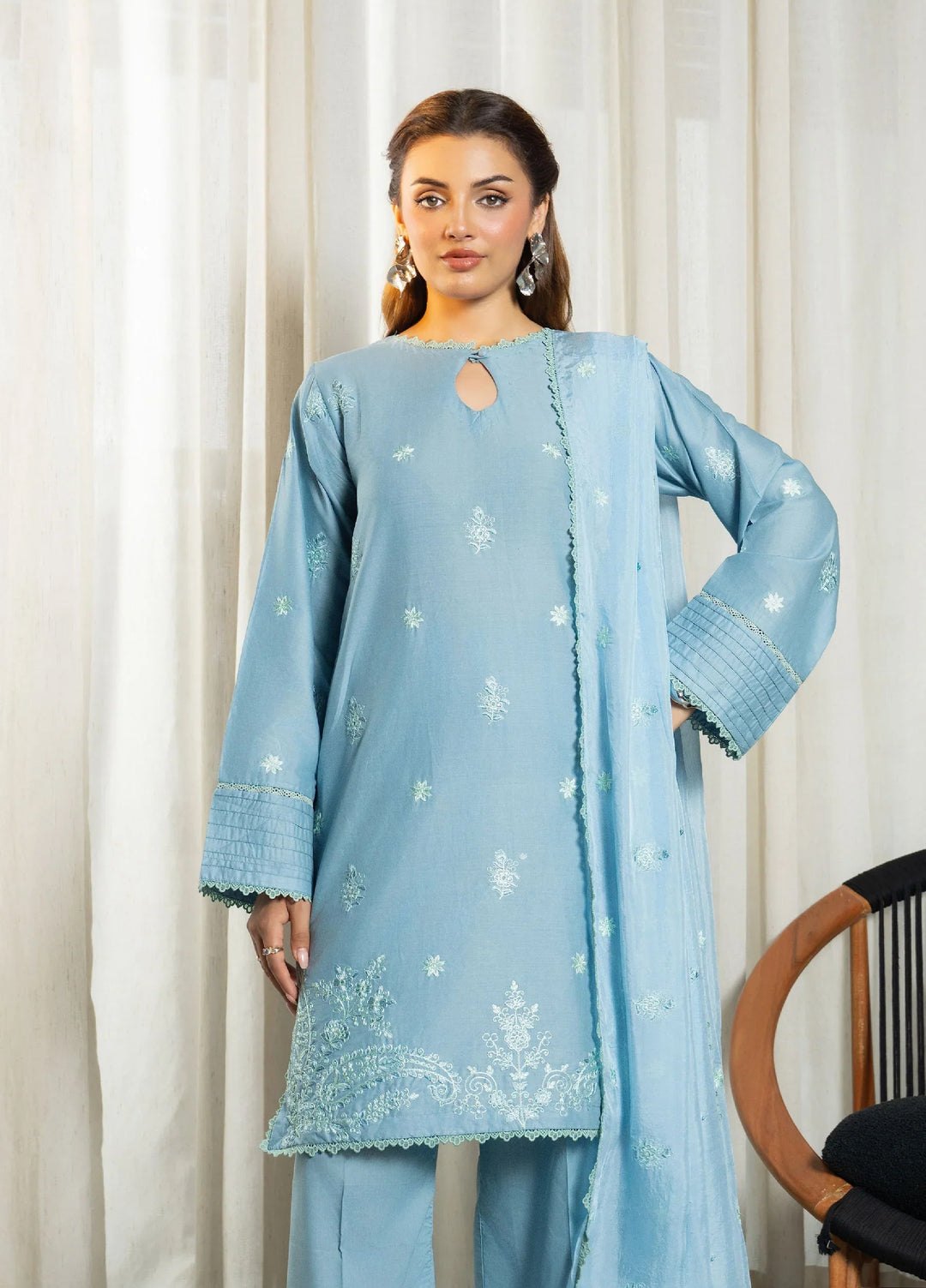 Solid Story by Panache Pret Solids Lawn 3 Piece Skye