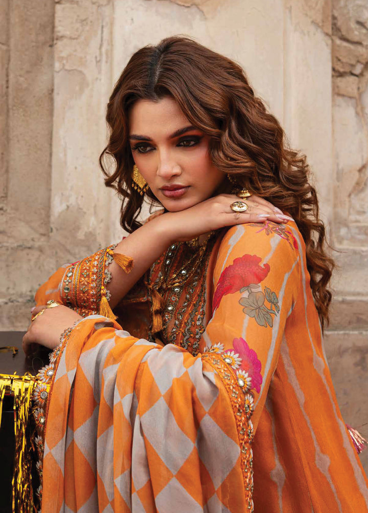 Vasal by Charizma Unstitched Embroidered Chiffon 3 Piece Suit CHR26UV VSL6-08 - Festive Collection