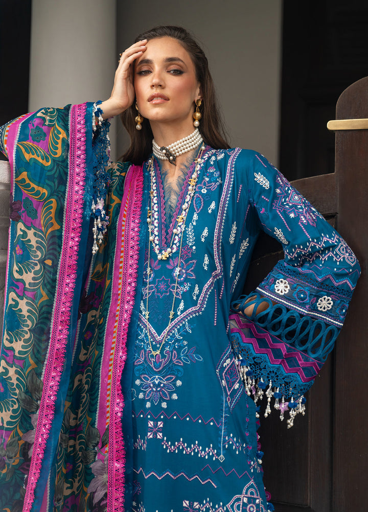 Neroli By Annus Abrar Unstitched Embroidered Lawn 3 Piece Suit ABR26UNL 07 Seraya - Festive Collection