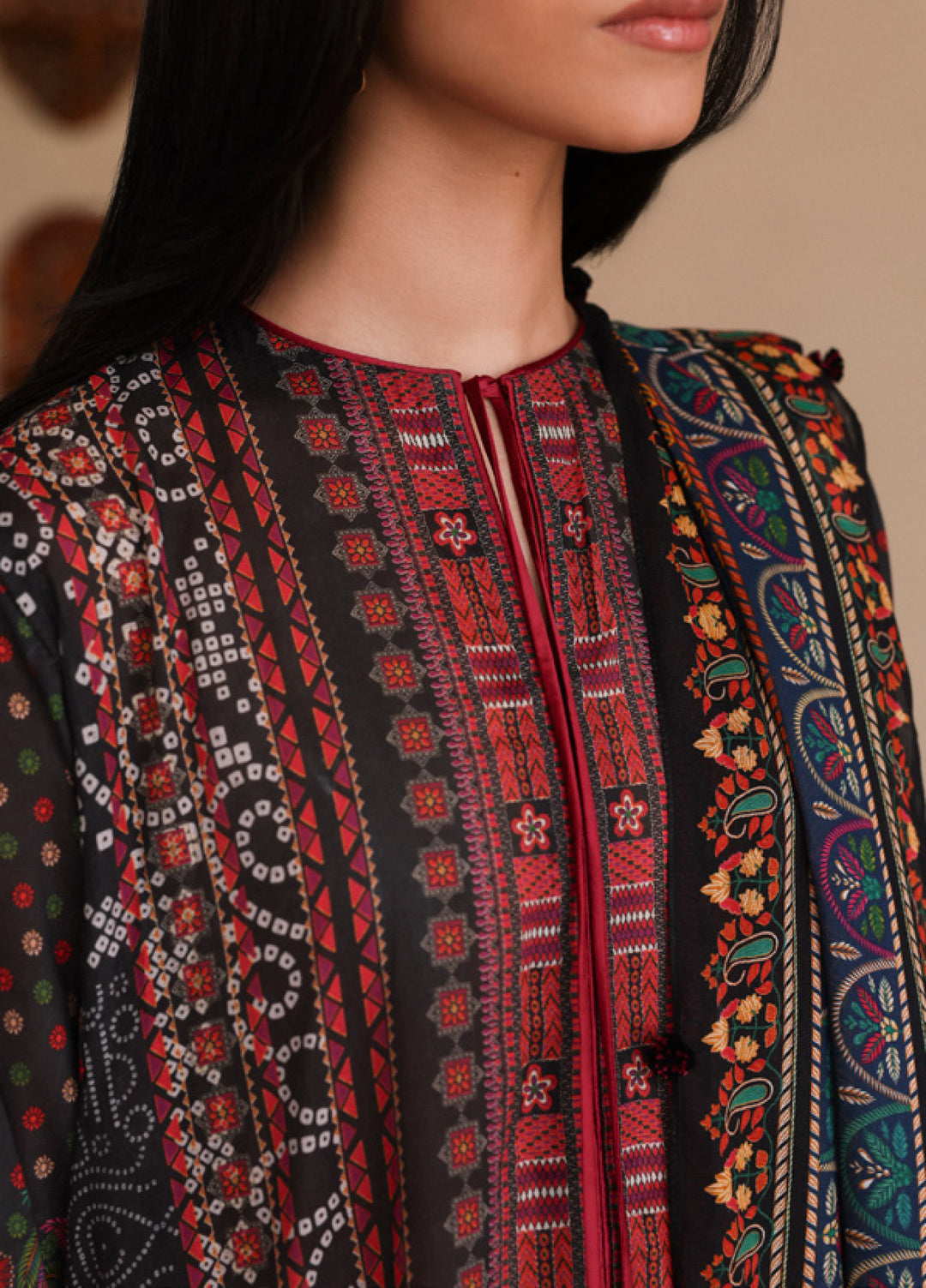 Amaya by Zaha Unstitched Printed Lawn 3 Piece Suit ZK26UAL Noira APL26-03 - Casual Collection