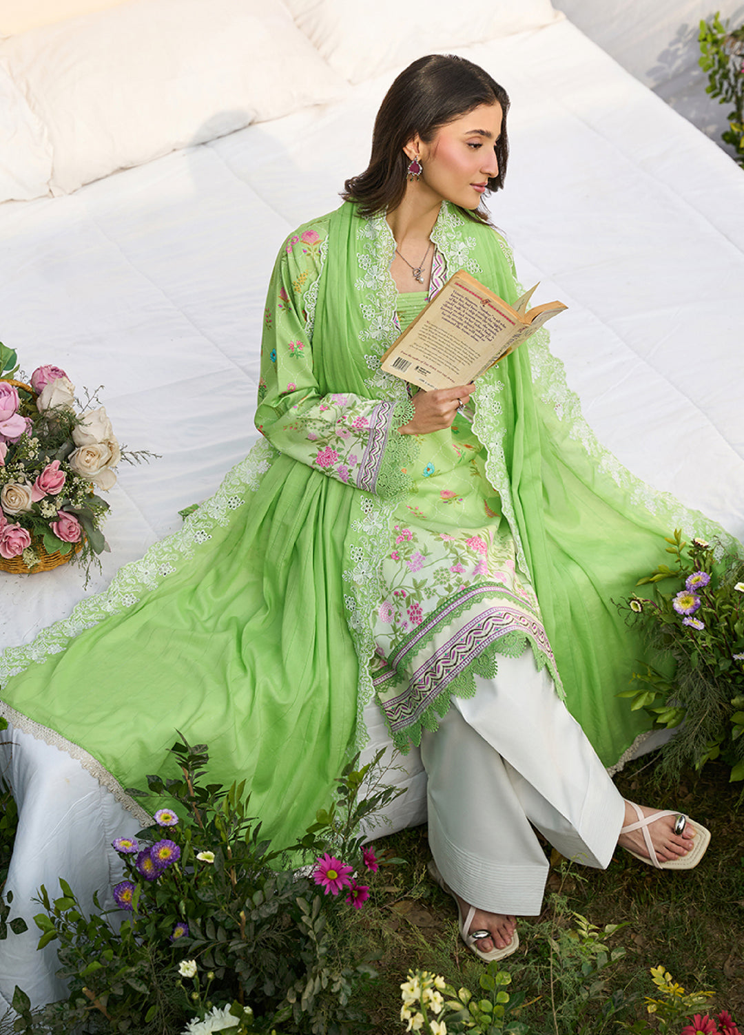 Raha Summer Prints by RajBari Unstitched Printed Lawn 3 Piece Suit RB26URS D-02 - Summer Collection