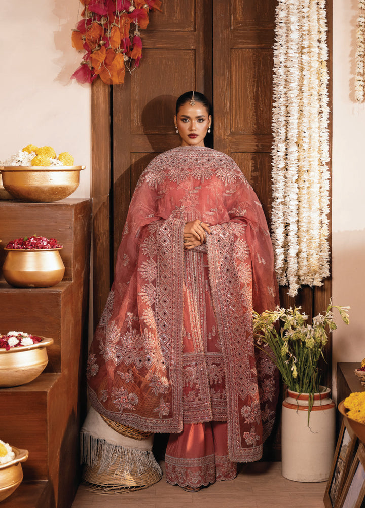 Push Pawan by Zarizaa Unstitched Embroidered Organza 3 Piece Suit ZZ26UPP D-2P Titli - Wedding Collection