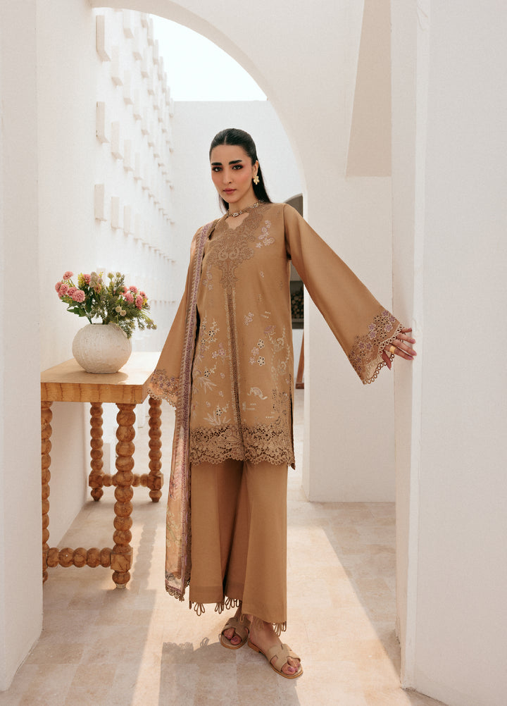 Zync by Florent Untitched Lawn Embroidered 3 Piece Suit FL26UZ FZ-7B - Summer Collection