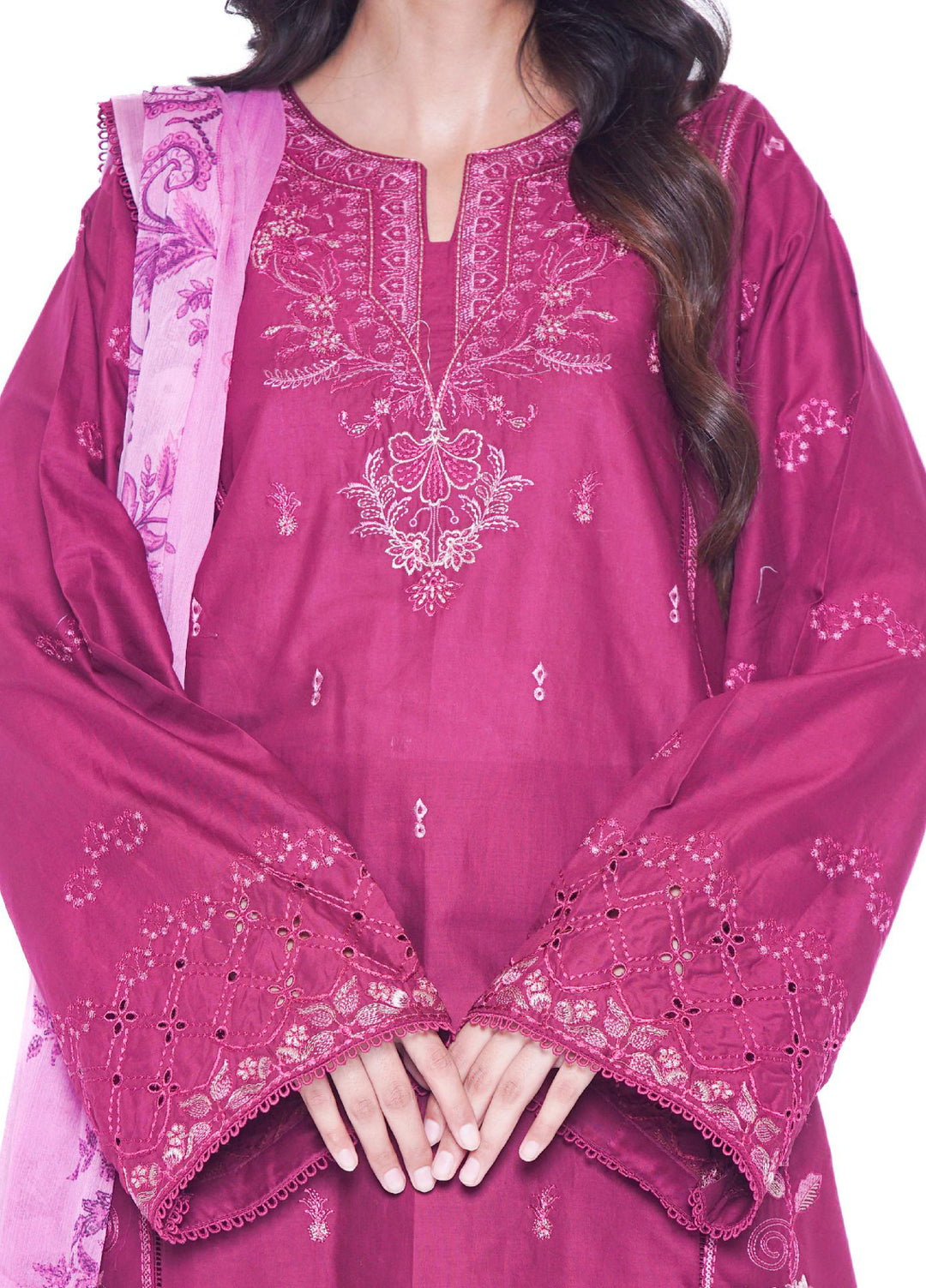 Ileen by naba bilal Unstitched Embroidered Lawn 3 Piece Suit IN26UEL Aira - Casual Collection