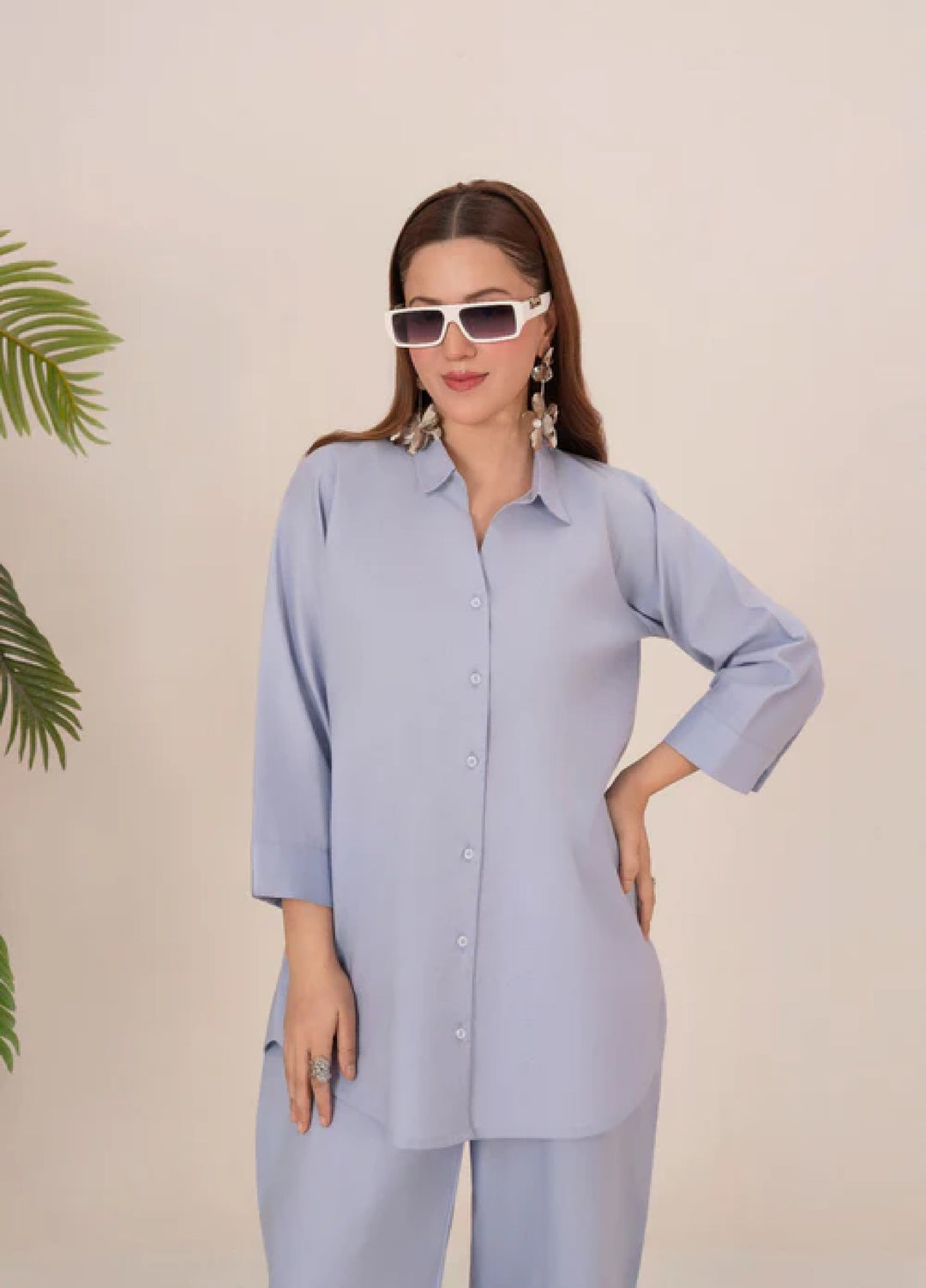 The Basic by Chandan Nagri Women Pret Co Ord Set Lawn Solids 2 Piece Syla - Summer Collection