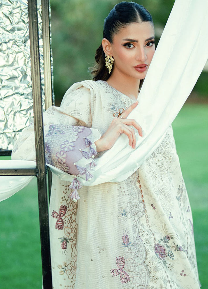 Florent Unstitched Printed Lawn 3 Piece Suit FL26ULE FEF-2B - Eid Collection