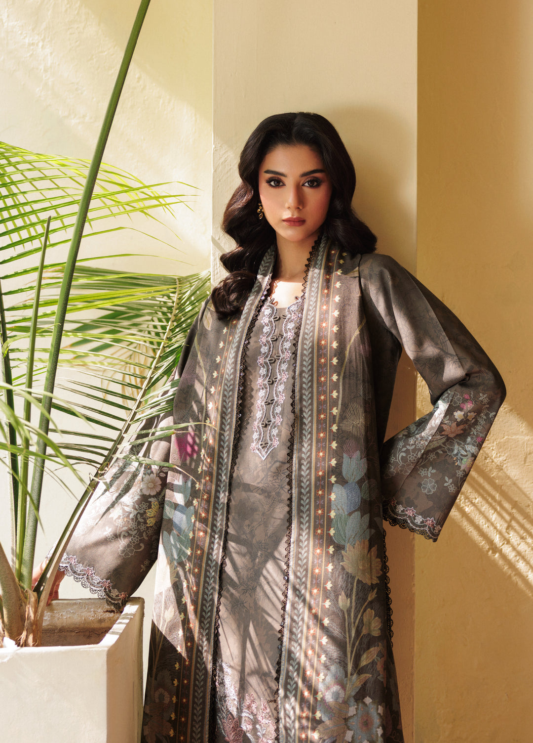 Zync by Florent Whispers Unstitched Embroidered Modal 3 Piece FL25WW FL-1A - Winter Collection