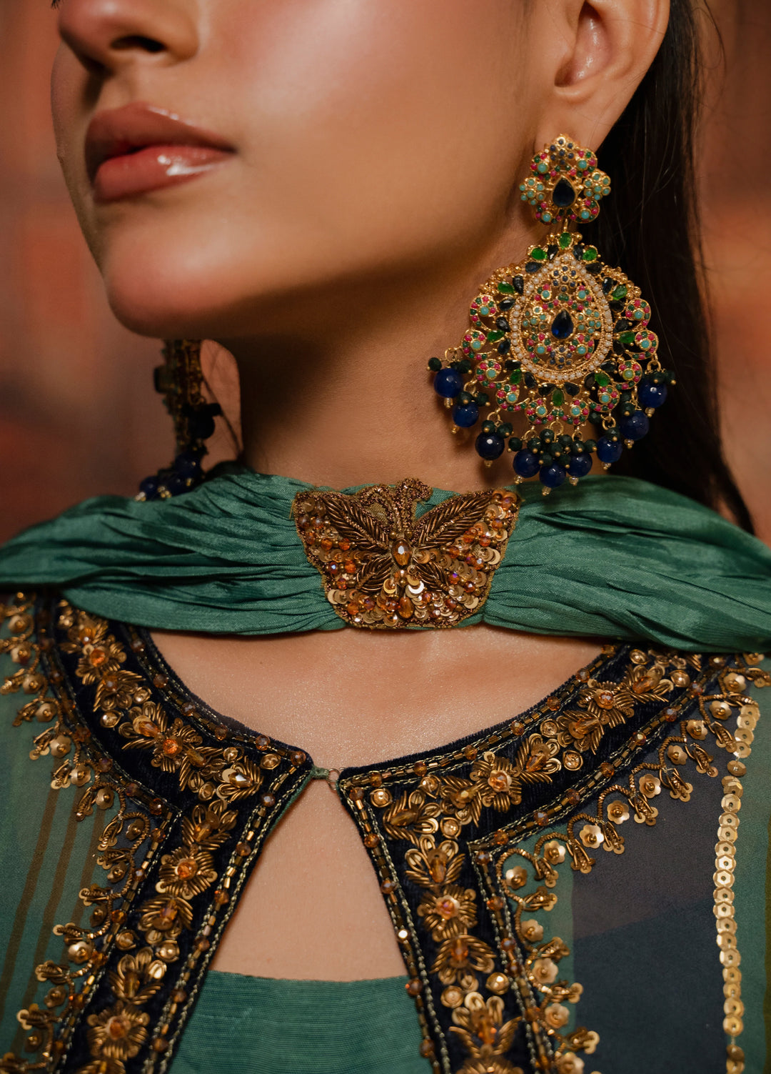 Lia by Miras Women Pret 3 Piece Embroidered Georgette Chiffon EKARA - Festive Collection