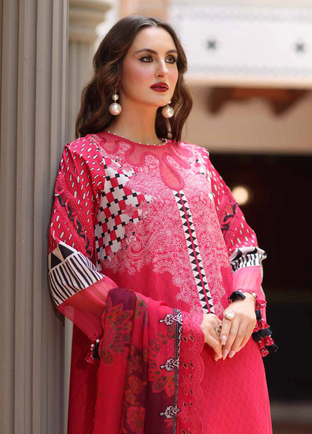 Aniiq by Charizma Unstitched Embroidered Lawn 3 Piece Suit CHR26UAL AN6-10 - Summer Collection